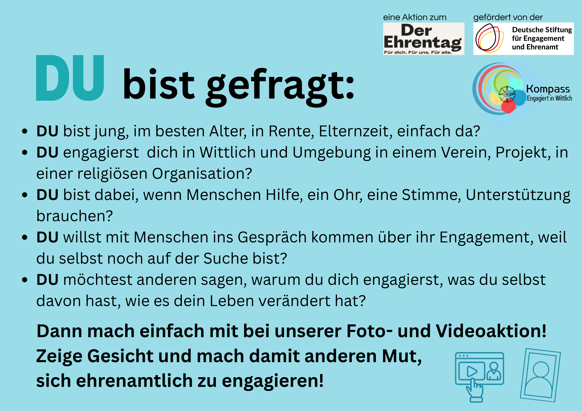 Aktion am Tag der Familie in Wittlich am 31. Mai 2026 Ist dich Ehrensache Ich engagiere mich, weil