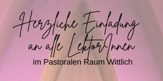 Foto mit Kirchenraum u Text s. Ausschreibung