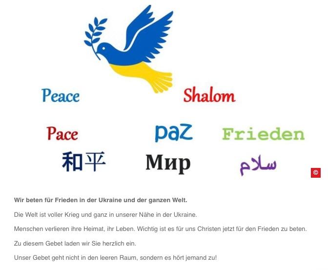 Ök. Friedensgebete