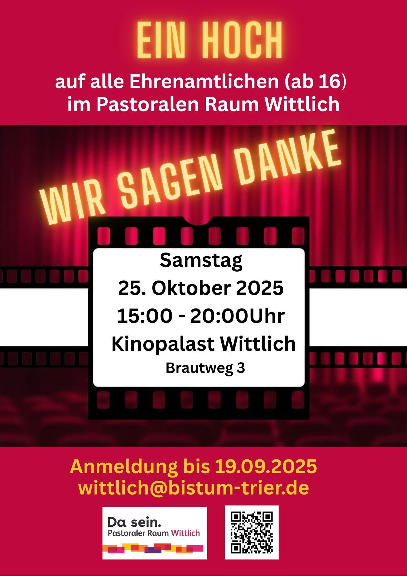 Einladung Ehrenamtsnachmittag am 25. Oktober 2025: mit einem Klick aufs Bild zur Info
