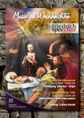 FLYER Musik zu Weihnachten des Friedrich Spee Chor Trier in Himmerod und Trier 2024