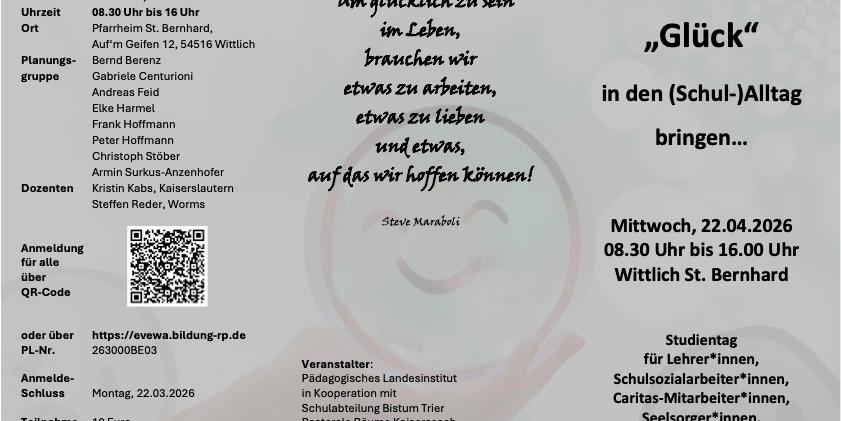 Flyer Ausschreibung Studientag 2026 Glück 251210_S1