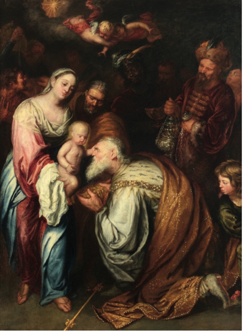 Joachim von Sandrart (?), Anbetung der Könige, Öl auf Leinwand, doubliert, Leihgabe aus Privatbesitz, Foto: Museum am Dom Trier