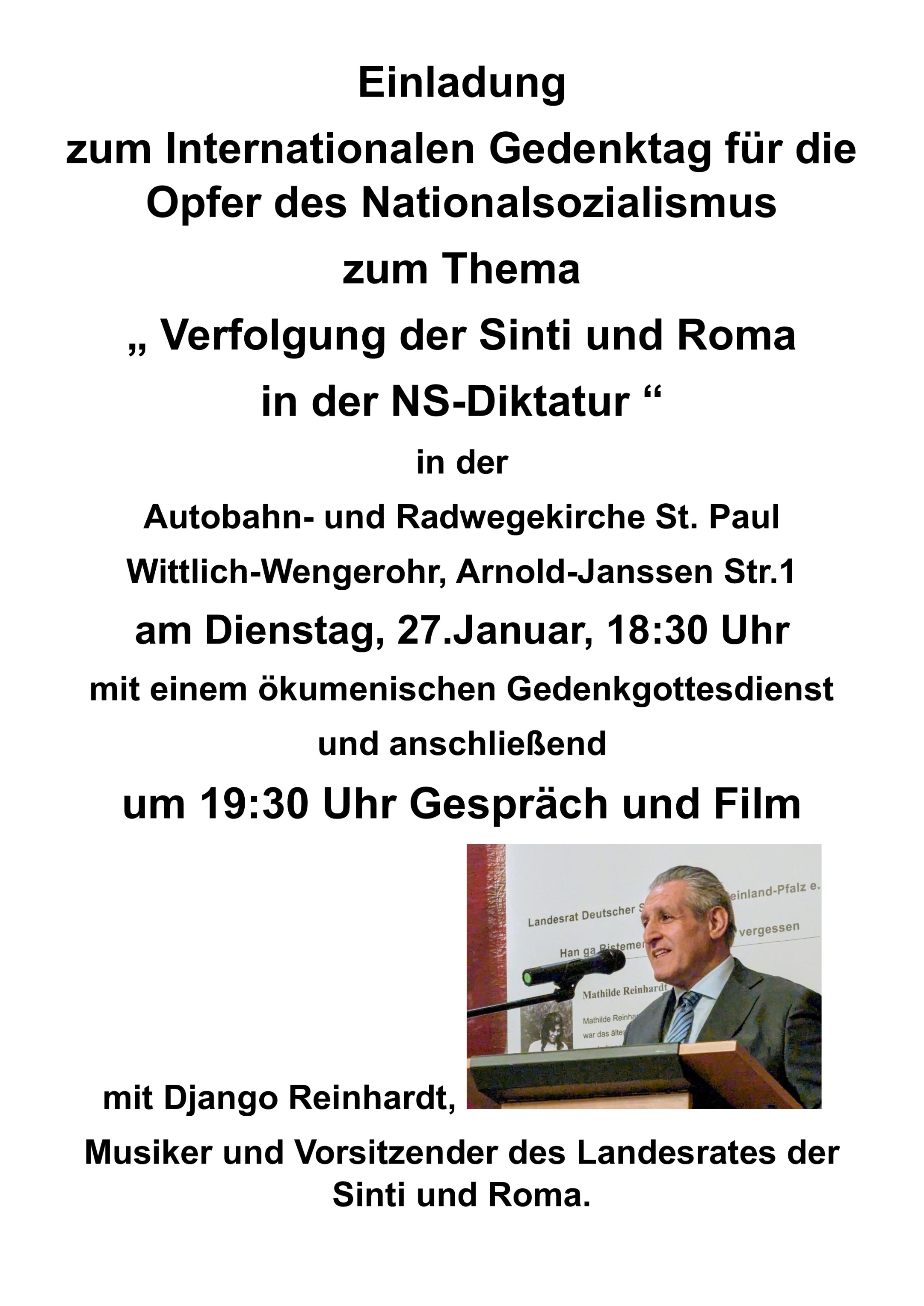 Plakat Einladung 27.1.26