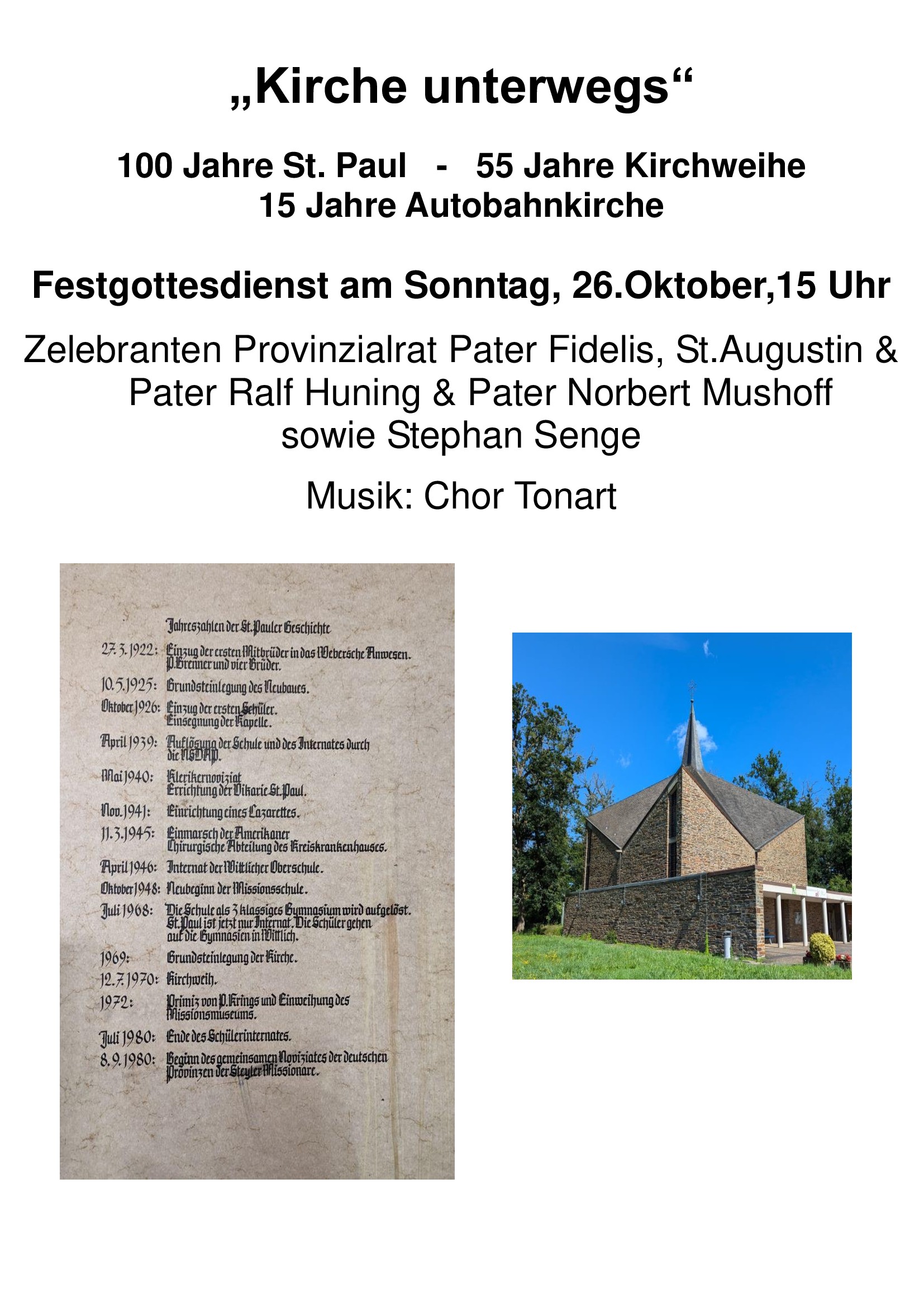 Plakat-Festgottesdienst