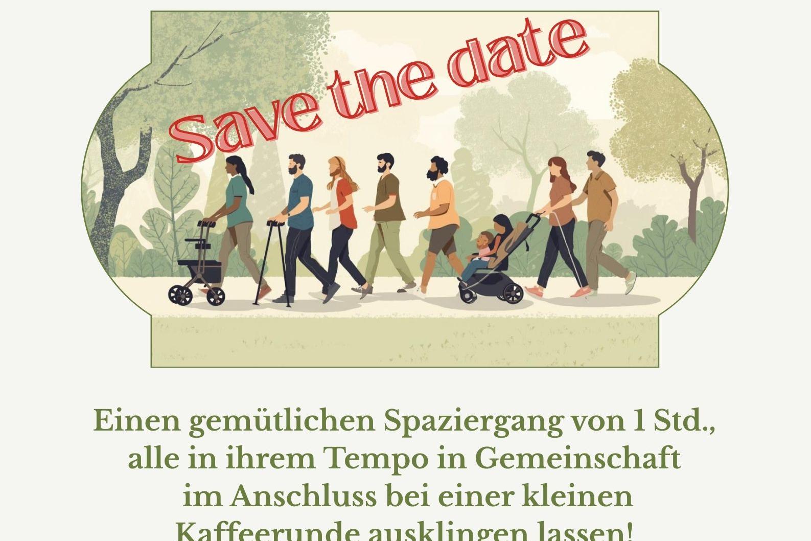 Save the date - Plauderspaziergang am 7. Mai 2026