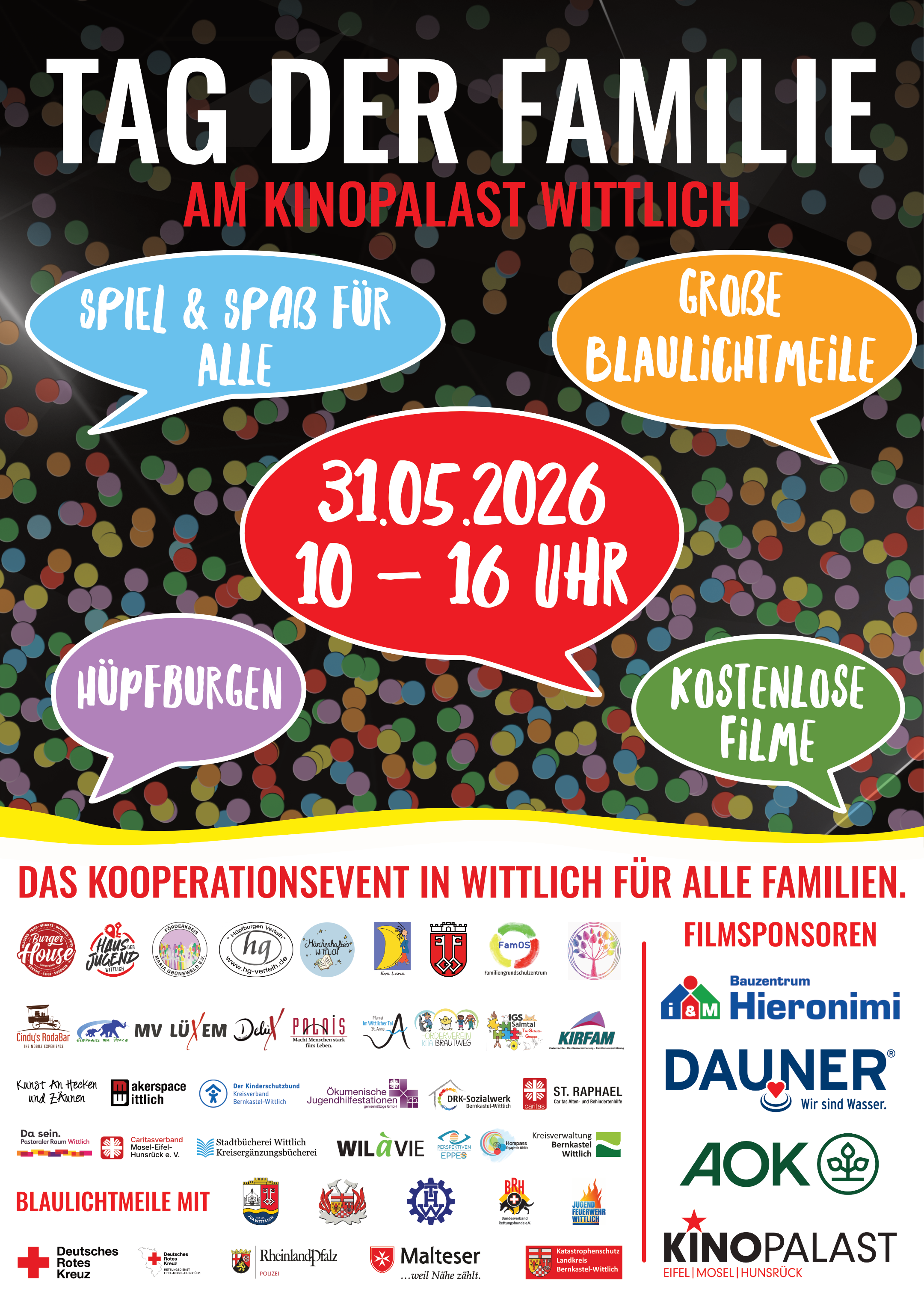 Tag der Familie am 31. Mai 2026 am Kinopalast Wittlich