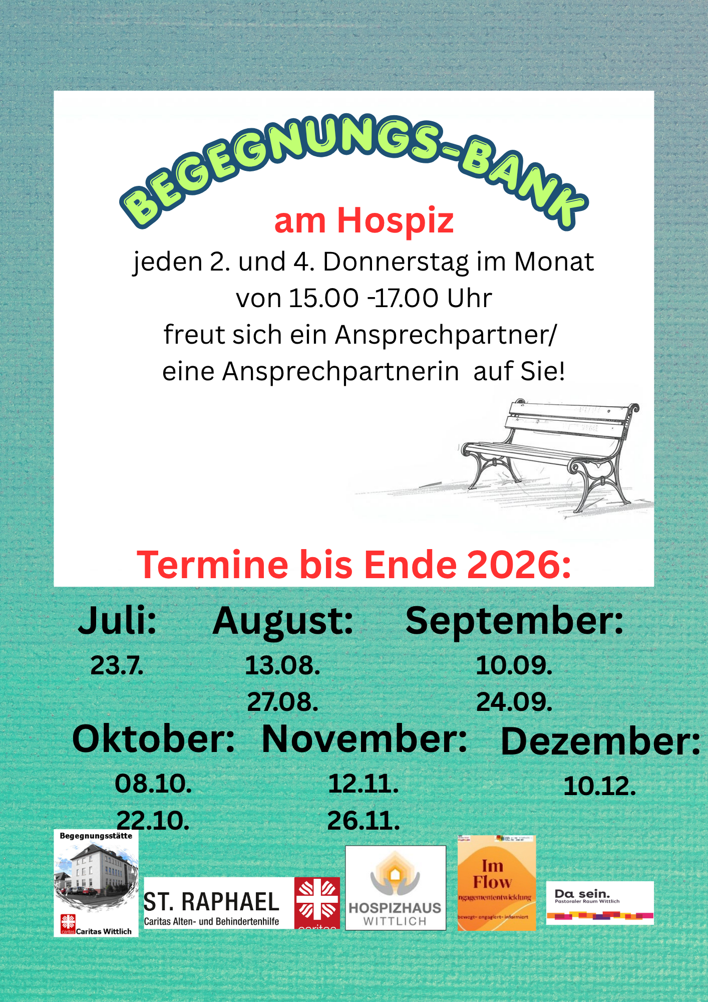Termine Begegnungsbank Hospiz