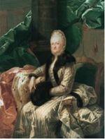 Heinrich Foelix, Porträt der Fürstäbtissin von Essen und Thorn Maria Kunigunde von Sachsen, 1774, Öl auf Leinwand,